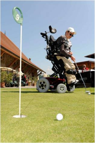 Can-Do-Ability: Golf in an Electric Standing Wheelchair